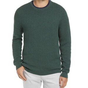 NEW Nordstrom Popcorn‎ Stitch Sweater Size XXL Green Knit 2021 2XL Pullover Top